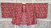 Uma kimono topp #62 - one size, passar S - XL - Betty & Uma Upcycled Collection