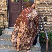 Betty long kimono/indian robe i siden #5 - 20% REA - BETTY & UMA UPCYCLED COLLECTION