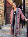 Betty long kimono/indian robe i broderad ullsiden #3 - 30% REA - BETTY & UMA UPCYCLED COLLECTION