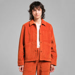 Dedicated Jacket Stiby Corduroy Cinnamon, terrakotta manchester jacka