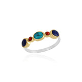 Three stone ring, ring med tre olika stenar - Uma Collection - 50% REA