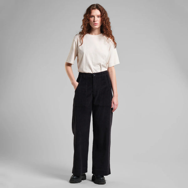 Dedicated Workwear Pants Vara Corduroy black, svarta manchesterbyxor